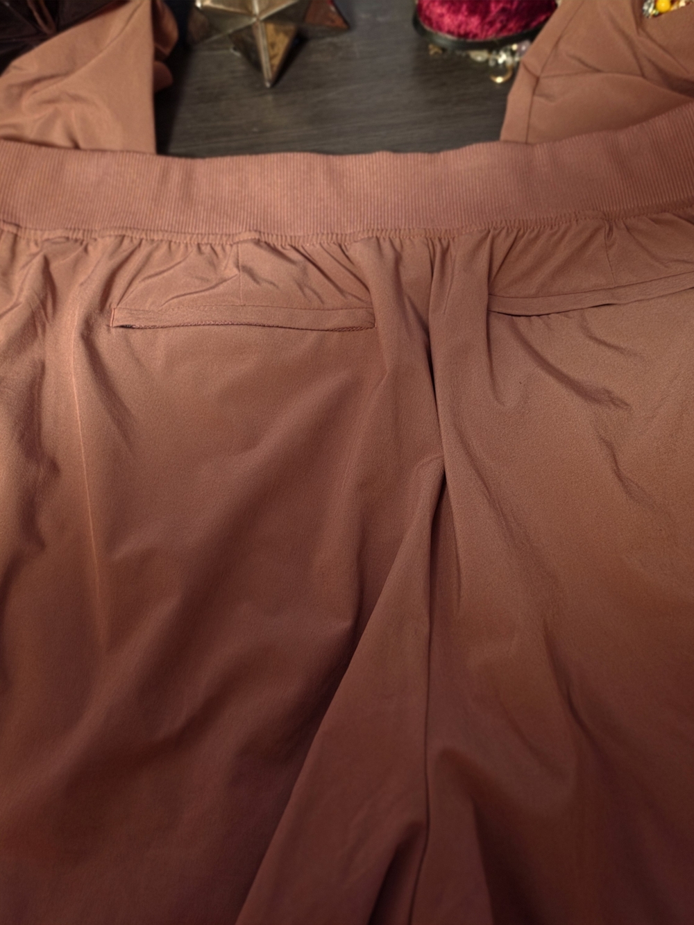 Athleta Rust Brown Wide-Leg Jumpsuit Pants - Picture 1 of 3